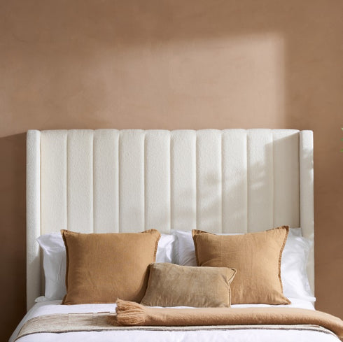 Maisey Ottoman Bed White Boucle