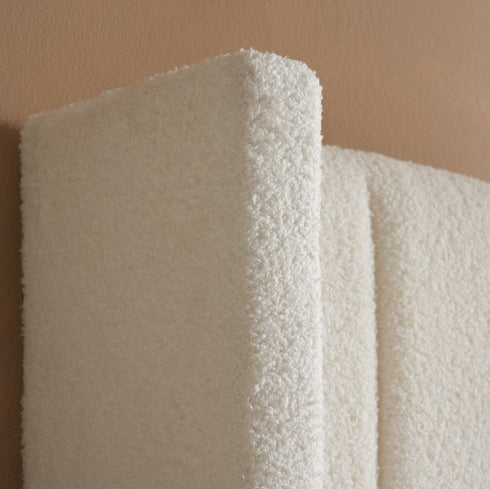 Maisey Ottoman Bed White Boucle