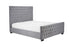 Marquis Fabric Bed Grey Velvet