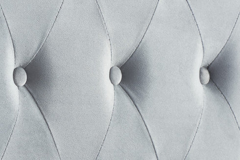 Marquis Fabric Bed Grey Velvet