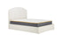 Monaco Fabric Ottoman Bed White