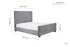Marquis Fabric Bed Grey Velvet