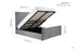 Marquis Ottoman Bed - Grey Velvet