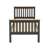 Monaco 3FT Bed High Foot End - Grey/Oak Effect