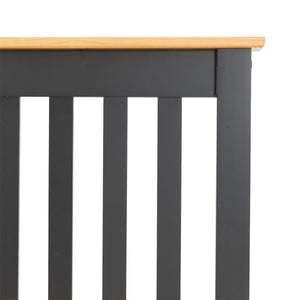 Monaco 3FT Bed High Foot End - Grey/Oak Effect