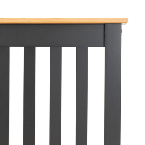 Monaco 3FT Bed High Foot End - Grey/Oak Effect