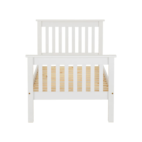 Monaco 3FT Bed High Foot End - White