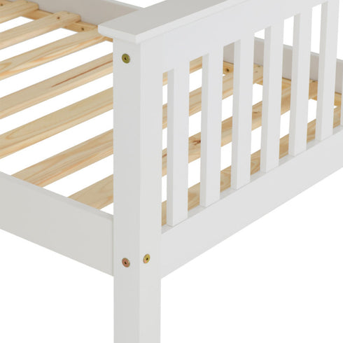 Monaco 3FT Bed High Foot End - White
