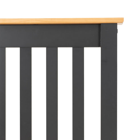 Monaco 3FT Bed Low Foot End - Grey/Oak Effect Home Done