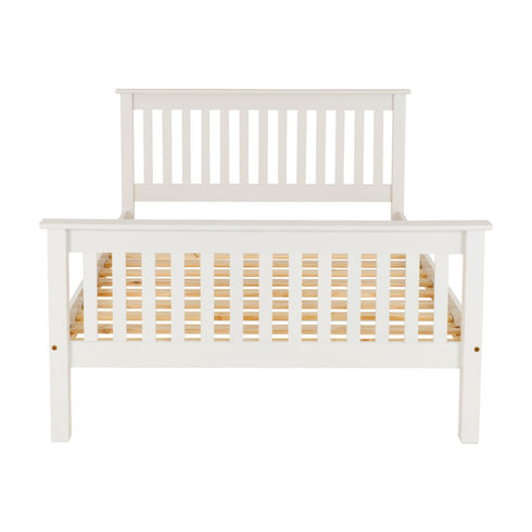 Monaco 4FT Bed High Foot End - White