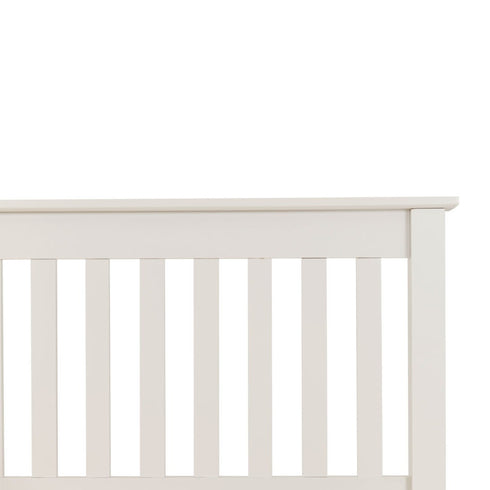 Monaco 4FT Bed High Foot End - White
