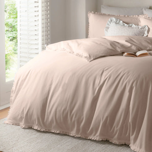 Tilly 100% Cotton Ruffle Duvet Cover Set