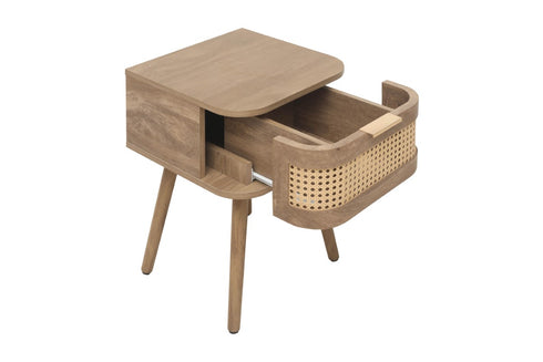 Noah 1 Drawer Bedside - Oak