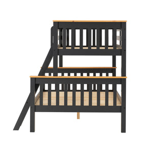 Neptune Triple Sleeper Bunk Bed - Grey/Oak Effect