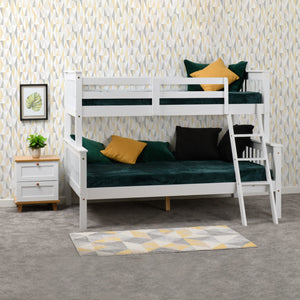 Neptune Triple Sleeper Bunk Bed - White