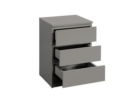 Oslo 3 Drawer Bedside
