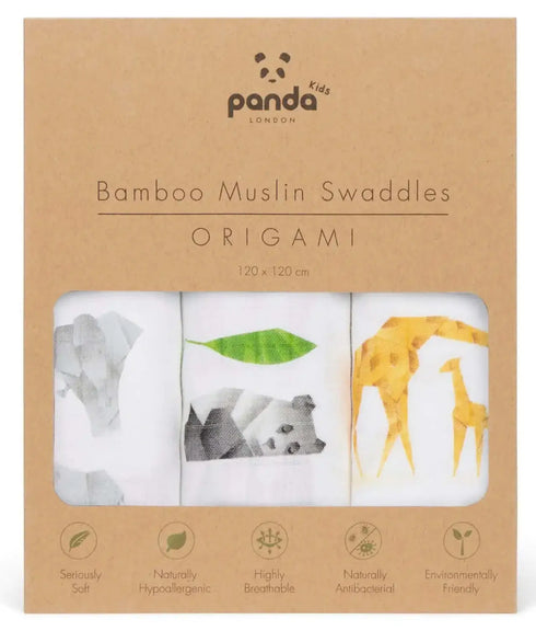 Panda London Bamboo Baby Muslins - Swaddles