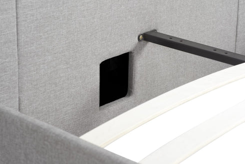 Plaza Fabric Tv Bed Grey