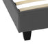 Prado 5FT Bed - Grey Faux Leather