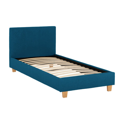 Prado 3FT Bed - Petrol Blue Fabric