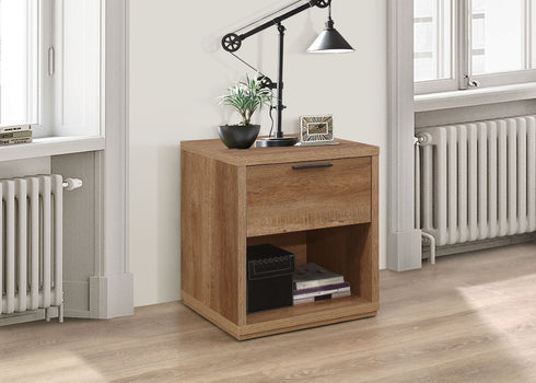 Stockwell 1 Drawer Bedside Rustic Oak Effect
