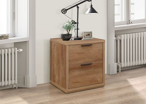 Stockwell 2 Drawer Bedside Rustic Oak Effect