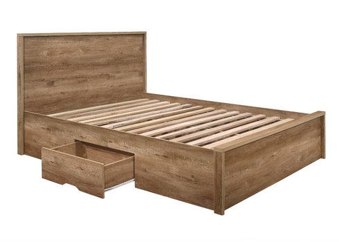 Stockwell Bed Rustic Oak Effect