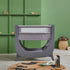 Shnuggle Air Lite Bedside Crib with Mattress- Grey