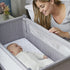 Shnuggle Air Lite Bedside Crib with Mattress- Grey