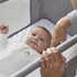 Shnuggle Air Lite Bedside Crib with Mattress- Grey
