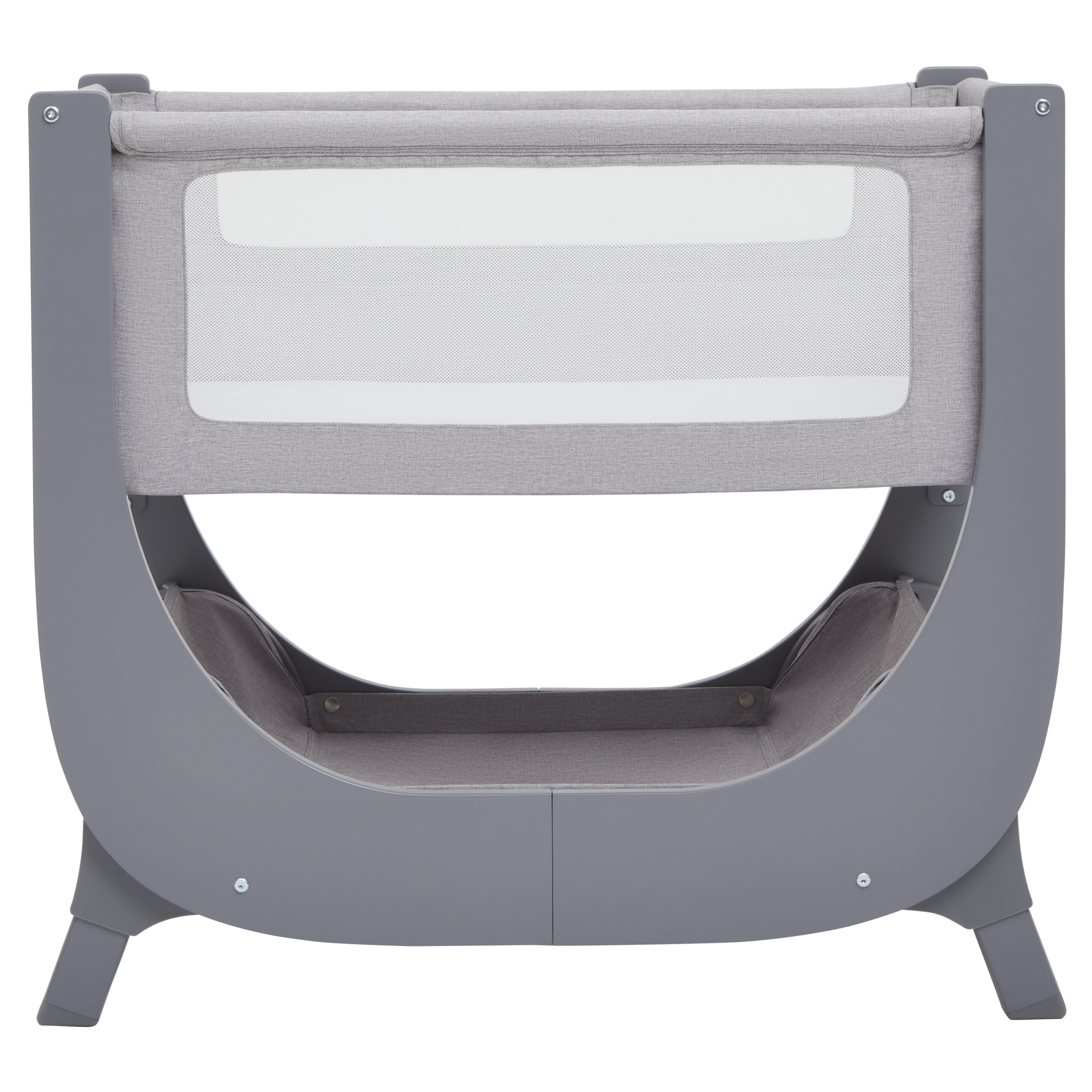 Shnuggle Air Lite Bedside Crib with Mattress- Grey