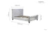Sienna Fabric Bed Crush Velvet Steel