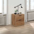 Stockwell 2 Drawer Bedside Rustic Oak Effect