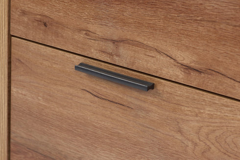 Stockwell 2 Drawer Bedside Rustic Oak Effect