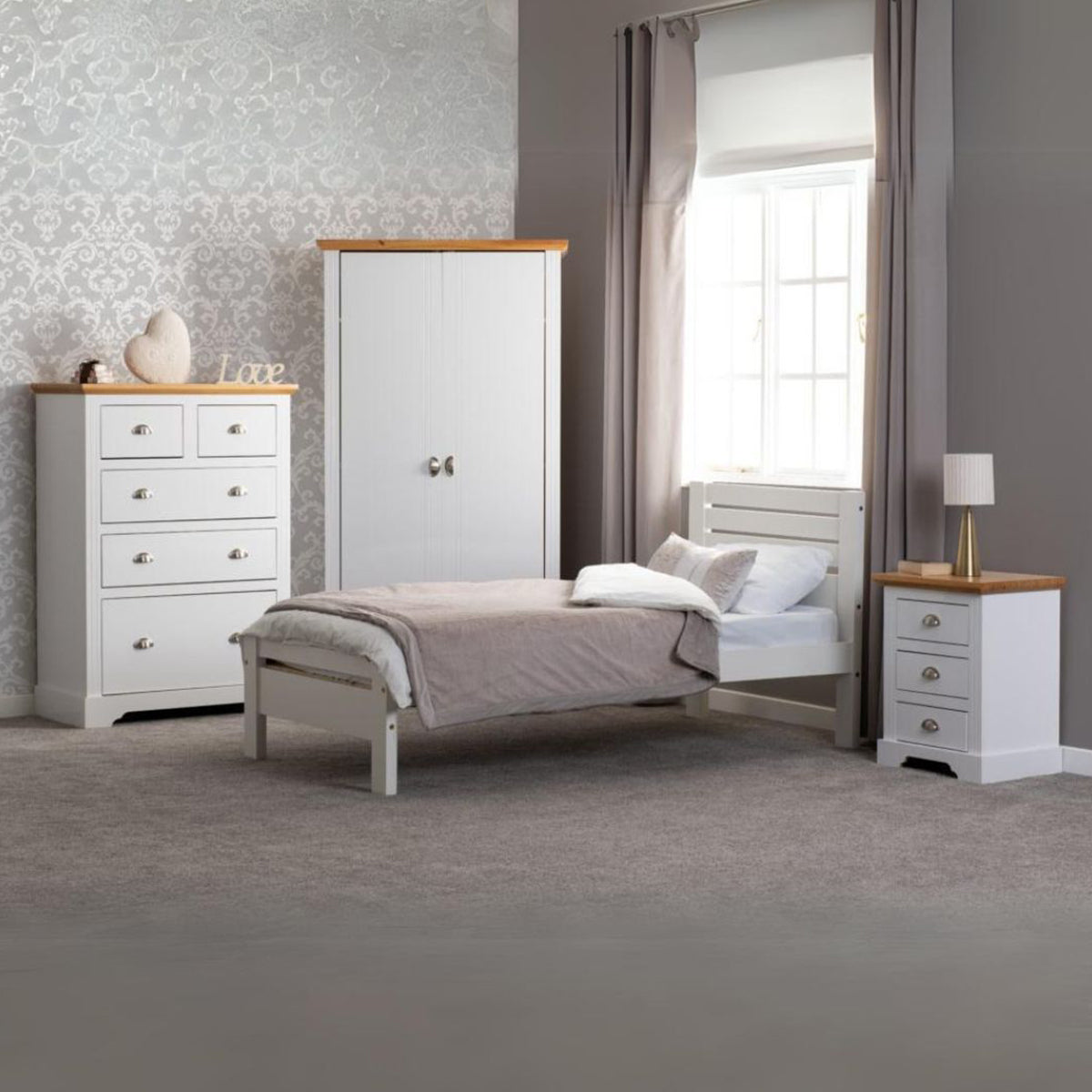 Toledo 3FT Bed - White