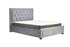 Woodbury Fabric Bed Grey Velvet
