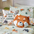 Wildlife Animal Reversible Duvet Cover Set Multicolour/Green