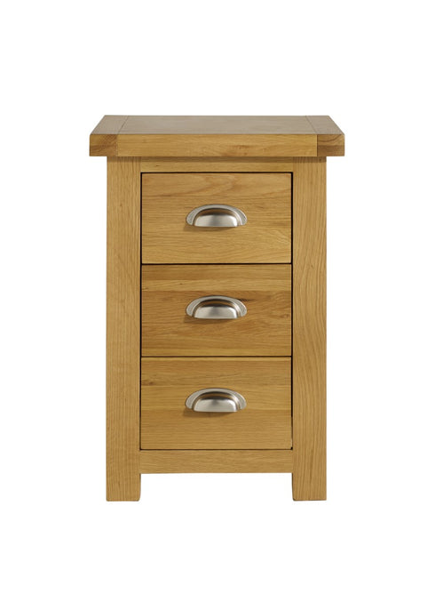 Woburn Large 3 Drawer Bedside Oak