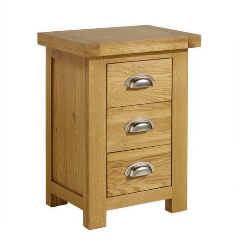 Woburn Small 3 Drawer Bedside Oak