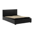 Waverley 4FT6 Storage Bed - Black Faux Leather