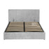 Waverley 4FT6 Storage Bed - Grey Crushed Velvet
