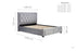 Woodbury Fabric Bed Grey Velvet