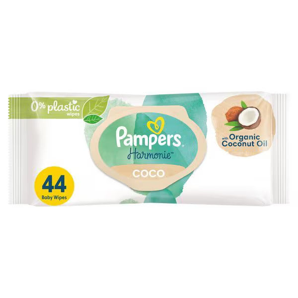 Pampers Harmonie New Baby Wipes Plastic Free