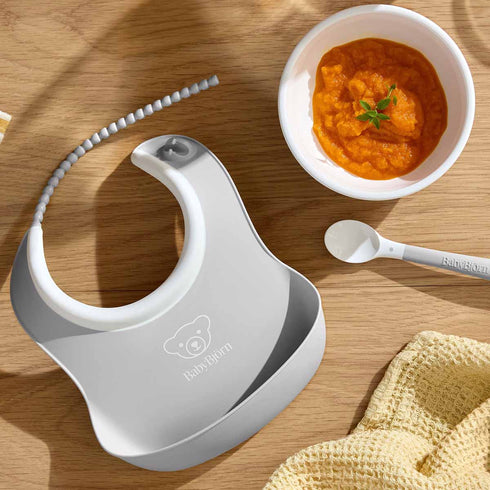 BABYBJÖRN Baby Feeding Set, 3 pcs Grey