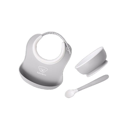 BABYBJÖRN Baby Feeding Set, 3 pcs Grey