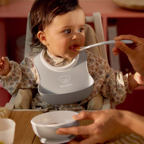 BABYBJÖRN Baby Feeding Set, 3 pcs Grey