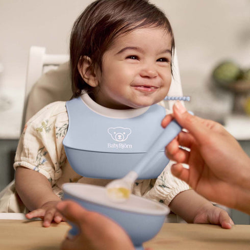 BABYBJÖRN Baby Feeding Set, 3 pcs Powder Blue