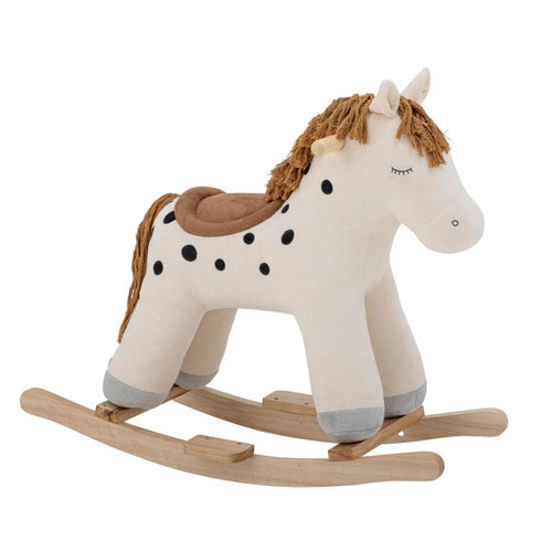 Merlen Rocking Toy Horse White Polyester