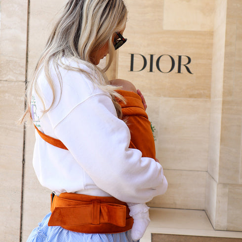 Bizzi Growin Cinnamon Orange Nomad Baby Carrier