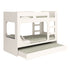 Kidsaw Bunk Bed Pod with Pull Out Bed in White